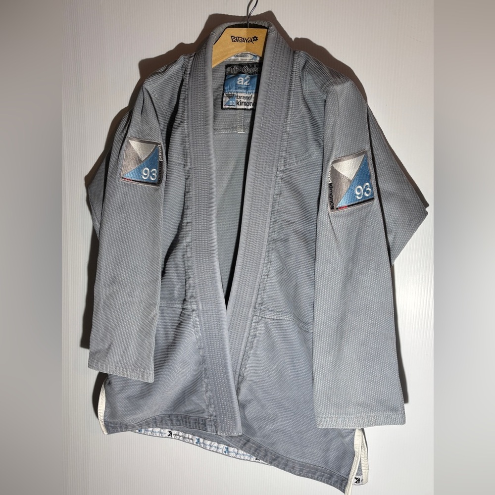 Gray jiu-jitsu Gi Jacket and pants